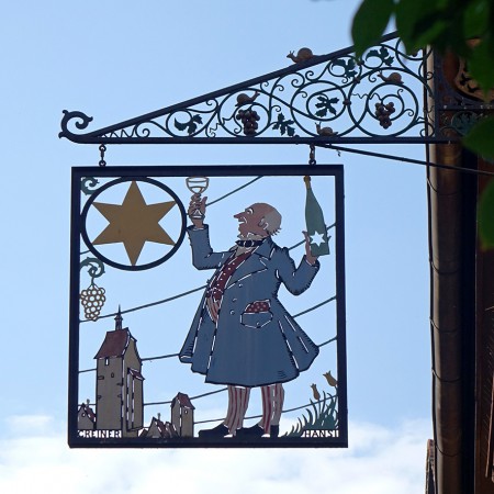 Enseigne d'un marchand de vin